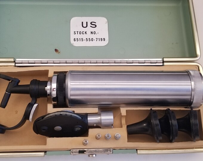Vintage Circa 1960's National Brand Otoscope Working Condition Original