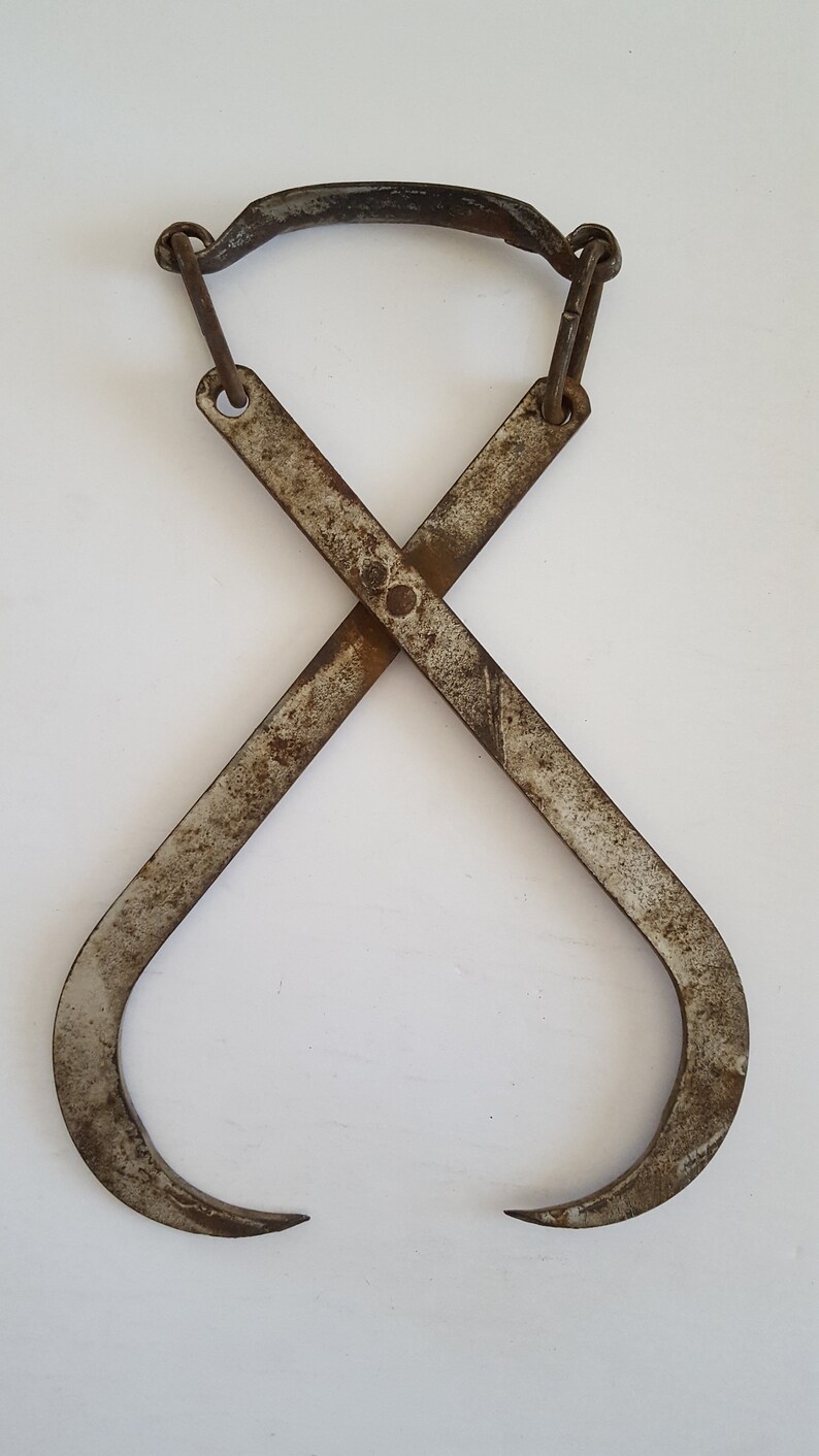 Vintage Possibly Antique Ice Block Tongs Original Silver Etsy