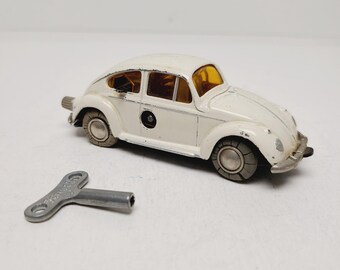 Schuco Micro Racer Polizei VW Beetle #1039 Variant on #1046 Base