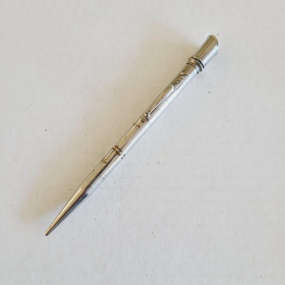 Porte-mine Ancien En Métal - Stylo Vintage D'occasion