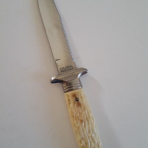 Vintage Colonial Cutlery Fixed Blade Sheath minus Sheath Knife