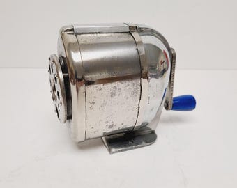 Vintage 1948 Boston KS multi-size (8) pencil  sharpener, Hunt Manufacturing Co. Statesville NC polished