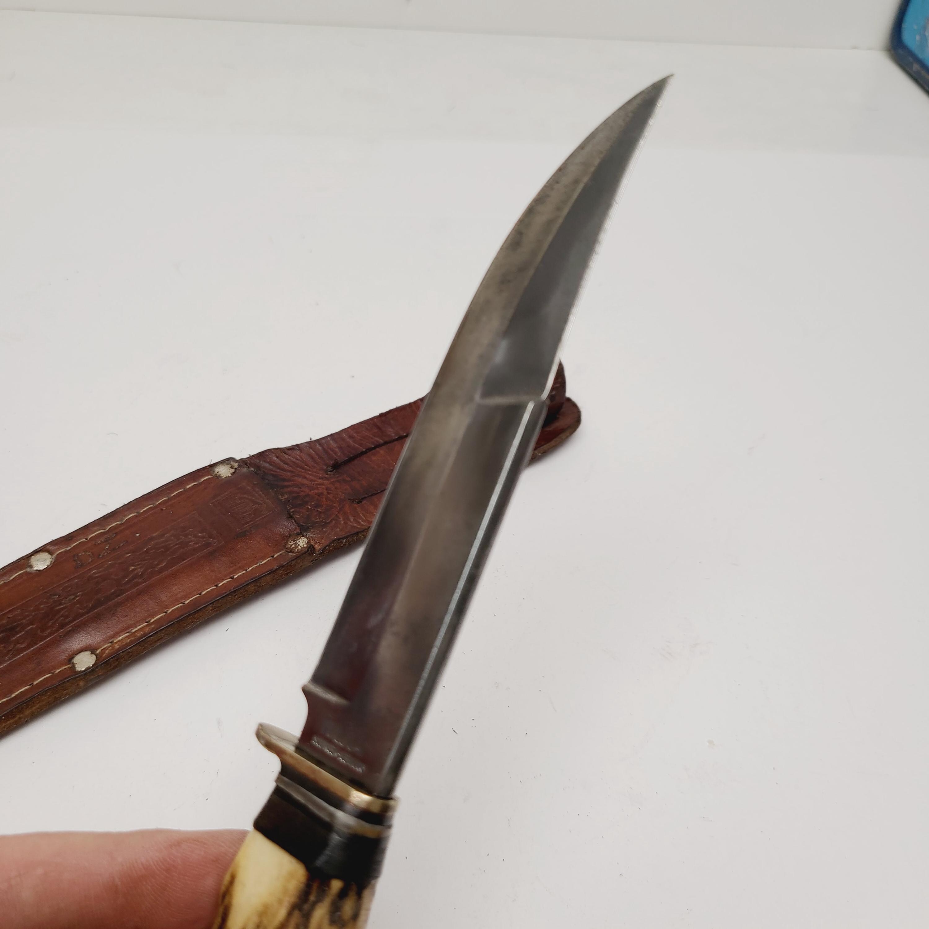 Vintage 1950s Wildcat Knife: Fixed Blade Hunter Made in Solingen