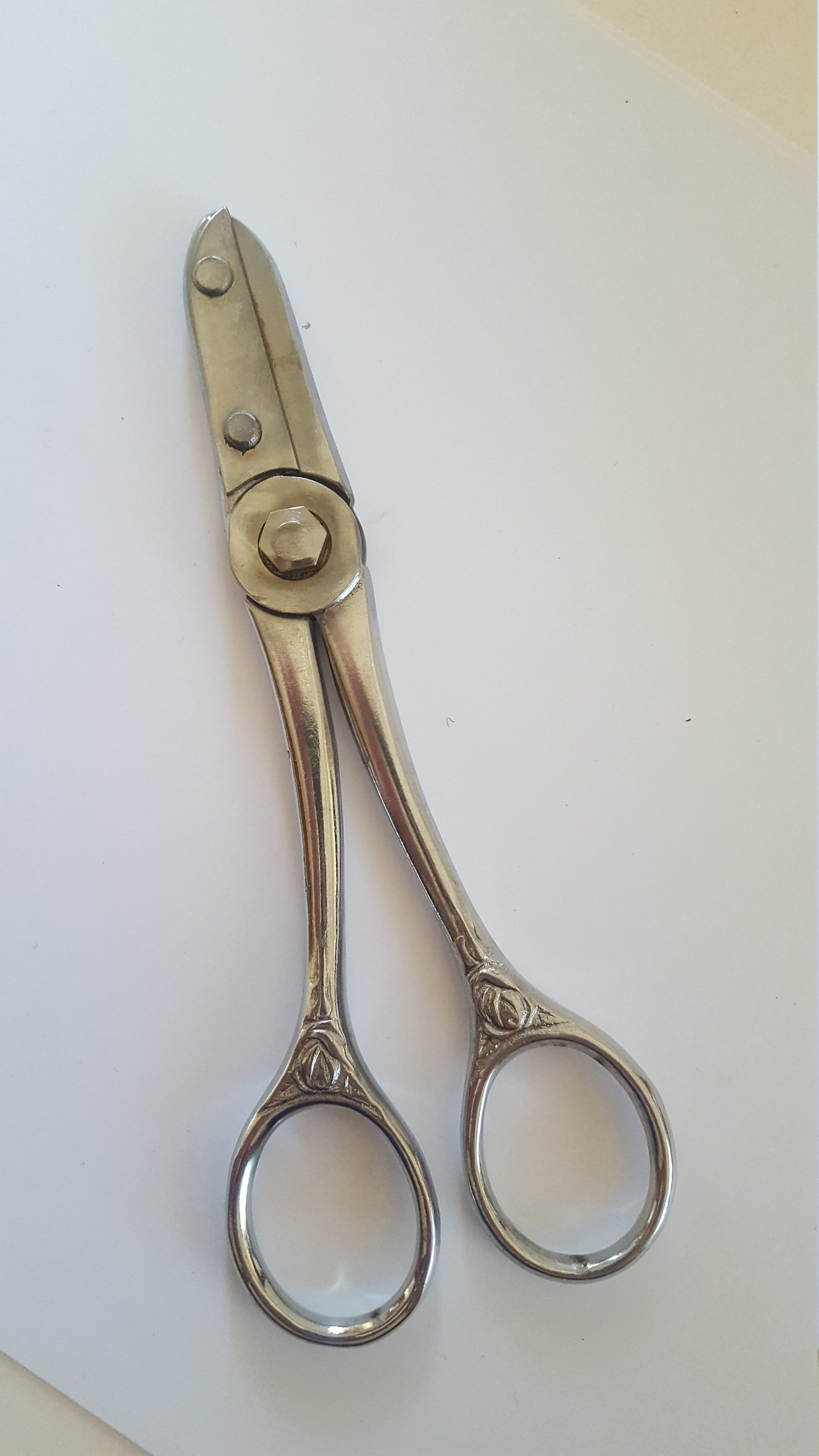 Vintage Wiss Flower Shears attributed cleaned chrome Etsy