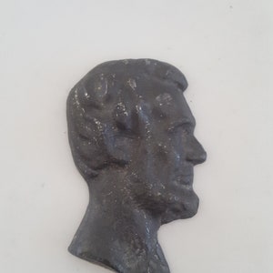 Vintage 1950s Abraham Lincoln Lead Paperweight