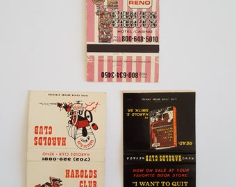 CIRCUS CIRCUS CASINO Las Vegas 50th ANNIVERSARY CHIP CARDS & Vintage Matchbook 