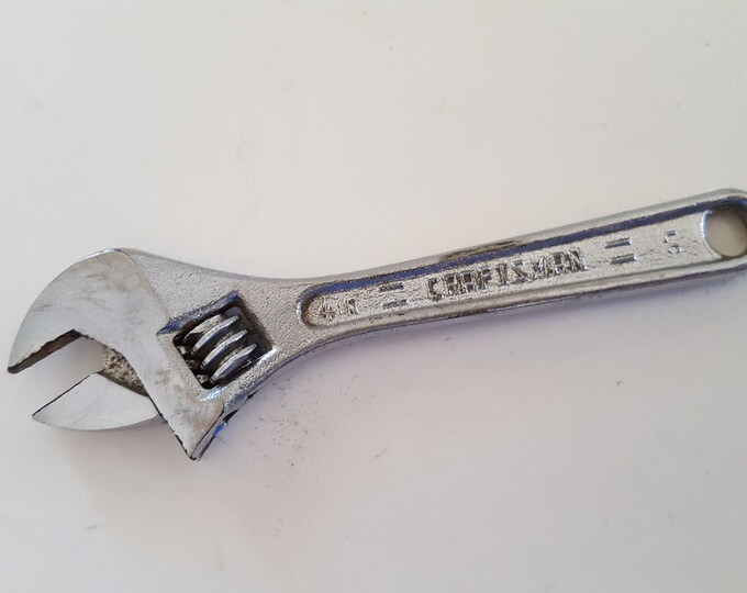 Vintage Craftsman Crescent Wrench 4 Satin Finish Very Etsy