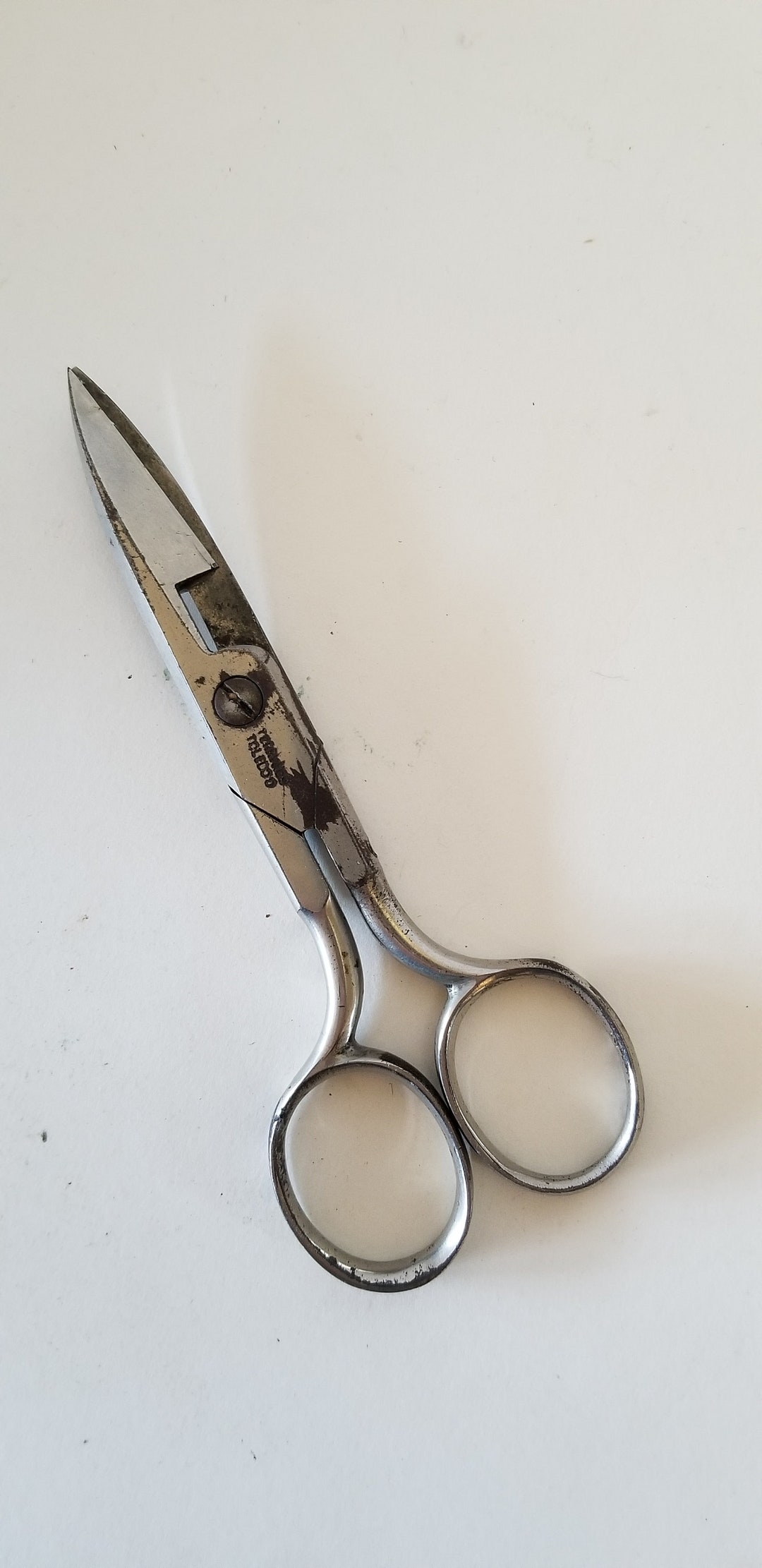 Antique Buttonhole Scissors, Terry Co. Toledo O, Sewing Supplies, 1910