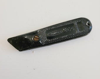 Vintage circa 1980's utility knife by Warner No.364, standard Stanley blades, Made in USA