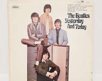 Beatles Rare Replica Fantasy Signed Framed Butcher Cover Yesterday