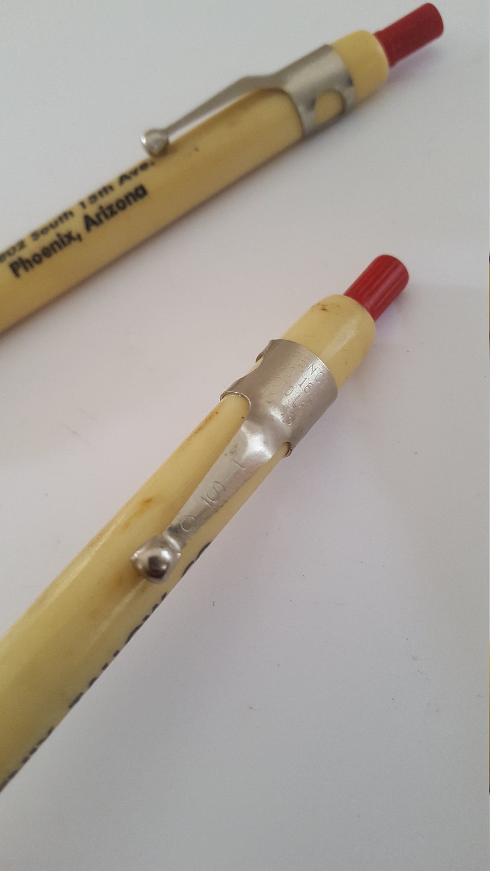 Vintage pair of Listo grease pencils advertising Phoenix Etsy