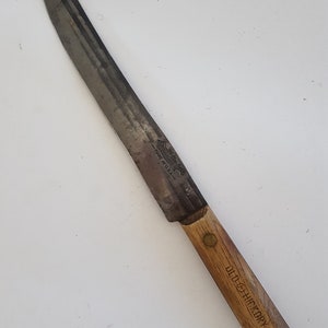 Vintage Ontario Knife Old Hickory 4 Piece Tru EdgeKnife Set w/ Butcher Block