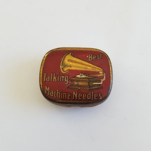 Antique/ Vintage &quot;Best&quot; Talking Machine needles better than 3/4 full, nice graphics