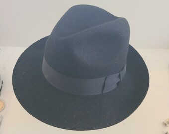 Dorfman Pacific Disney Dick Tracy Black Hat XL 90s DICK TRACY THE BLANK DISNEY FEDORA HAT 1990 DORFMAN PACIFIC  main image 4