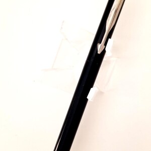 Vintage 1996 Parker fountain pen, cartridge style caligraphy black on black Made in USA unknown working condition date code Y