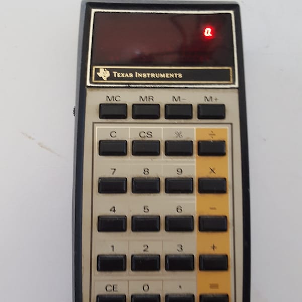 Vintage Texas Instruments TI-1250  calculator 1976 in working condition, vintage electronics