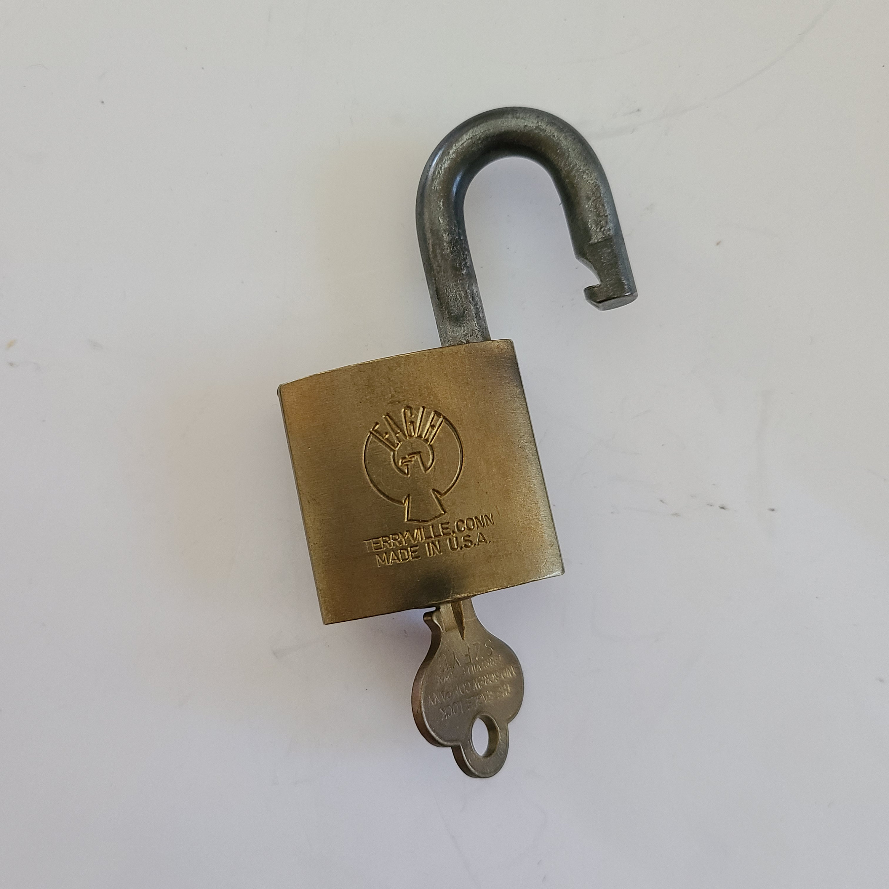 Vintage 1960s Brass Eagle Lock Co. Padlock With Key - Etsy