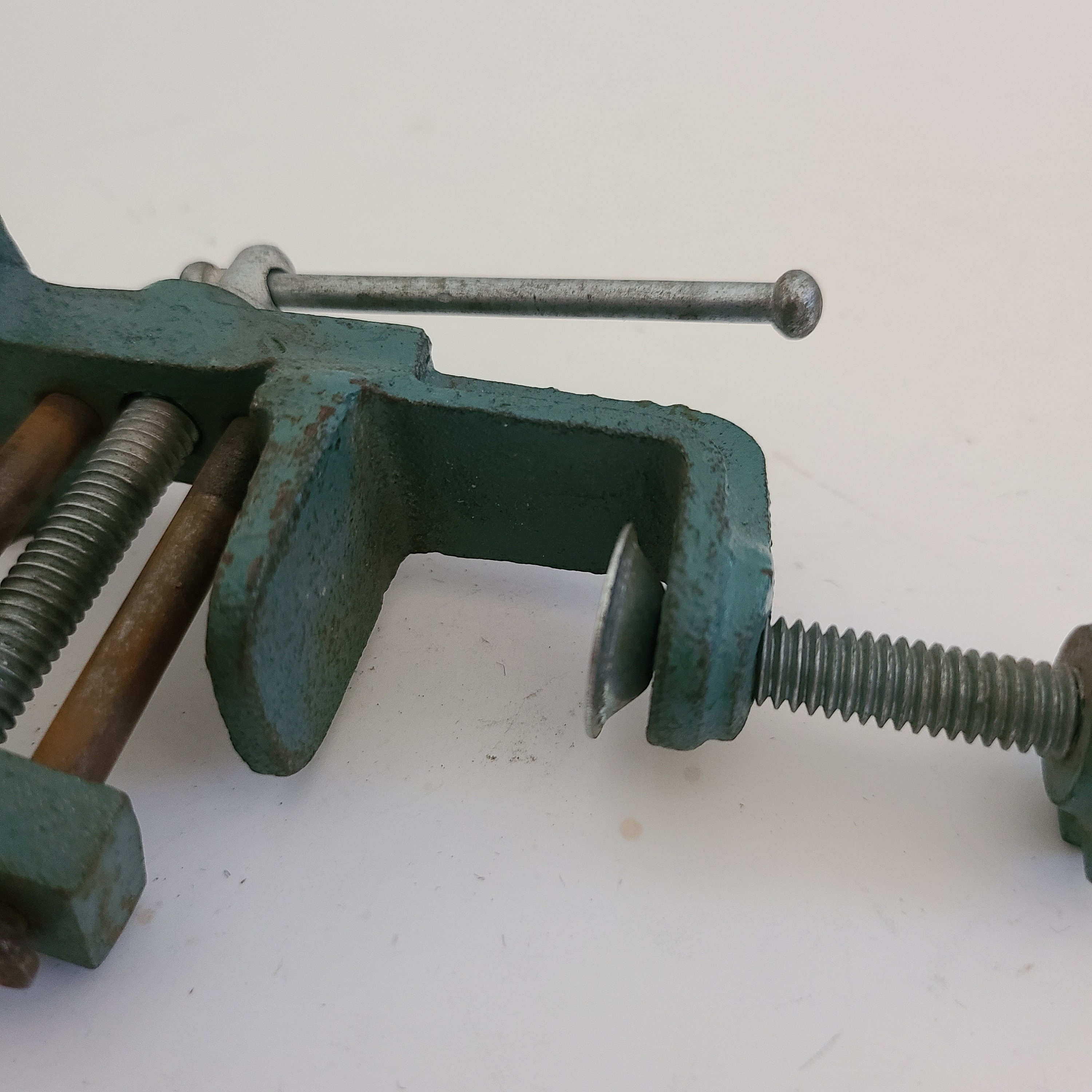 Vintage 1980s Miniature Tabletop Vise: Japan Cast Steel, 1.25