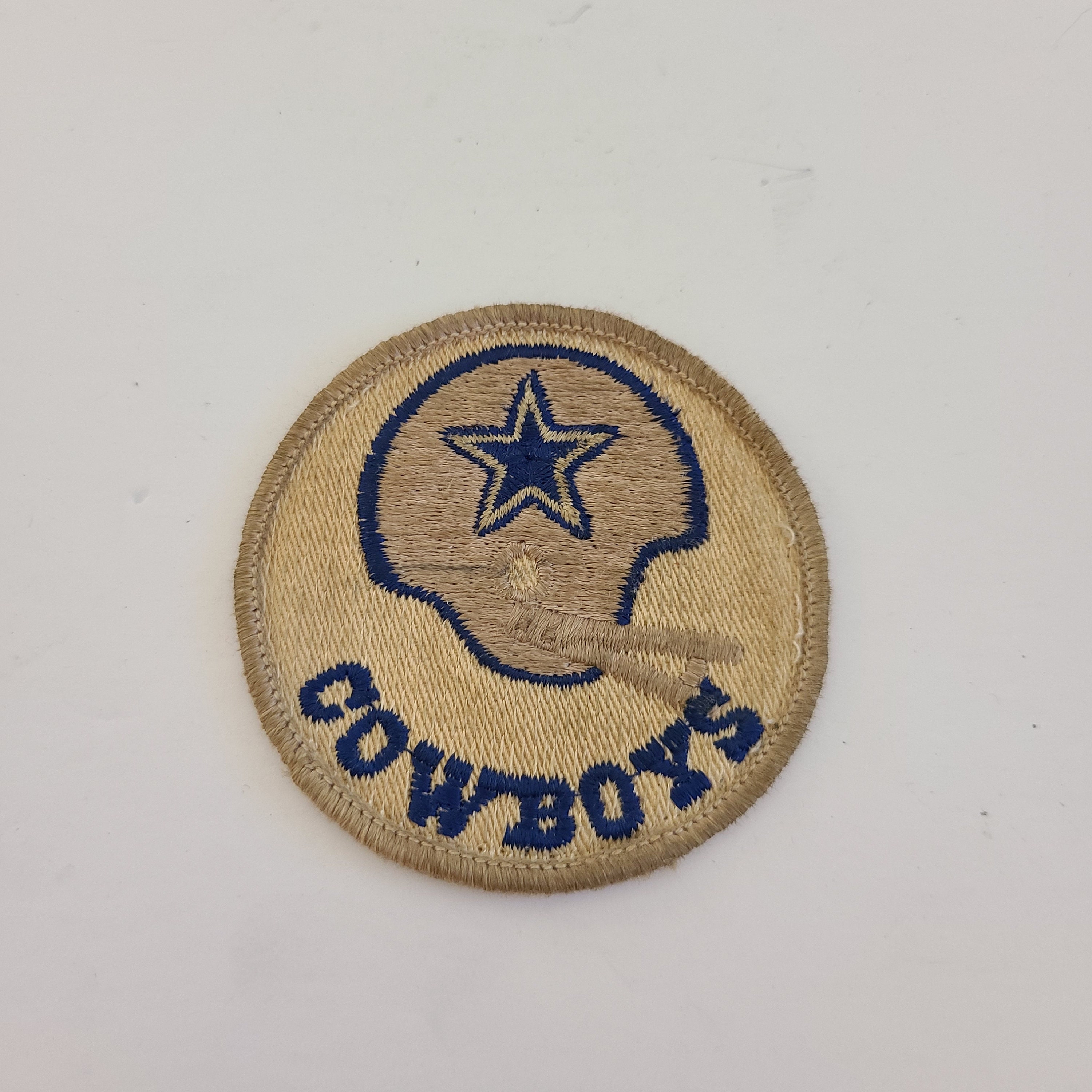 Vintage Circa 1970's Old Embroidered NFL Patch Dallas 