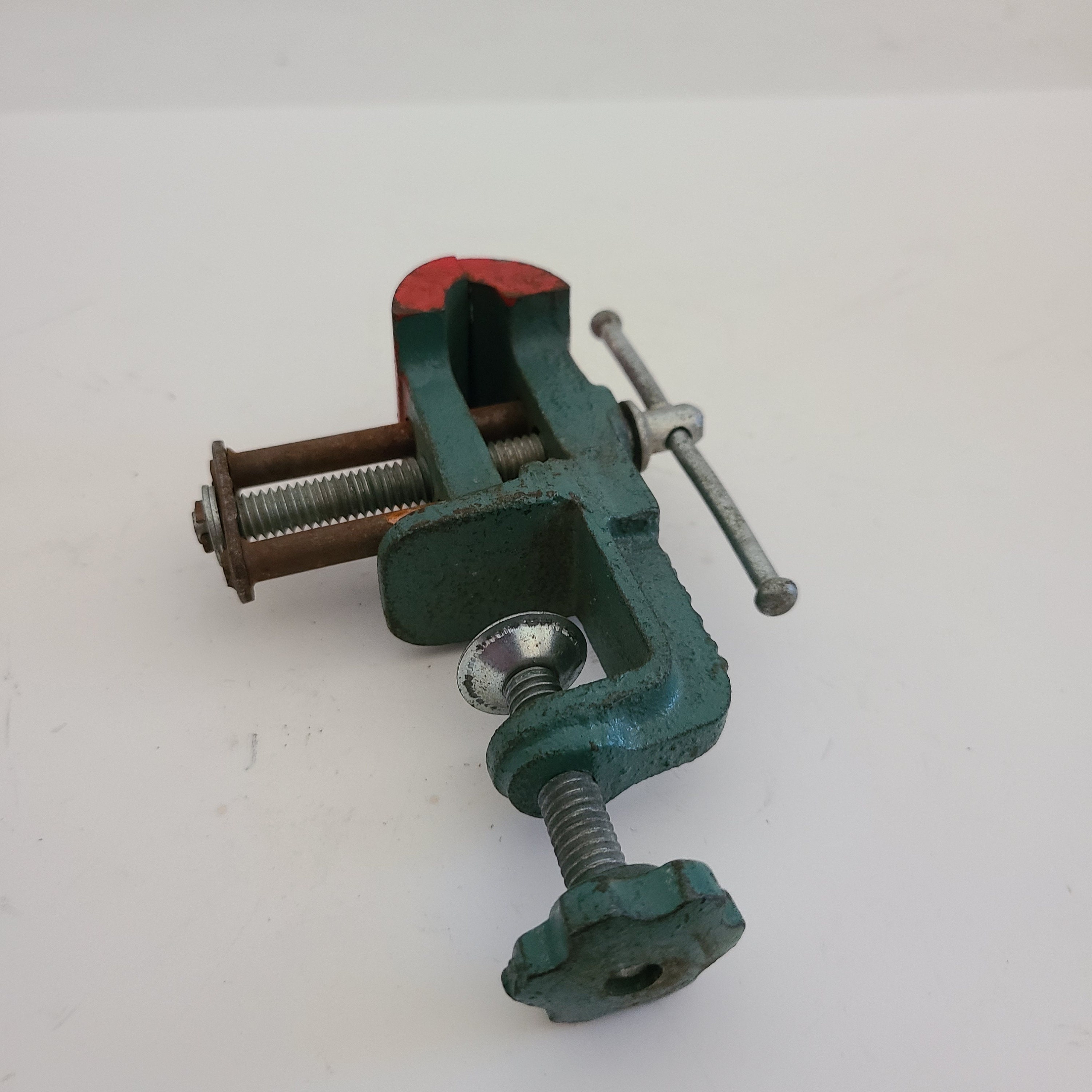 Vintage 1980s Miniature Tabletop Vise: Japan Cast Steel, 1.25