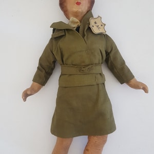 Vintage 1944 W.A.C. Doll: Freundlich Composition Doll