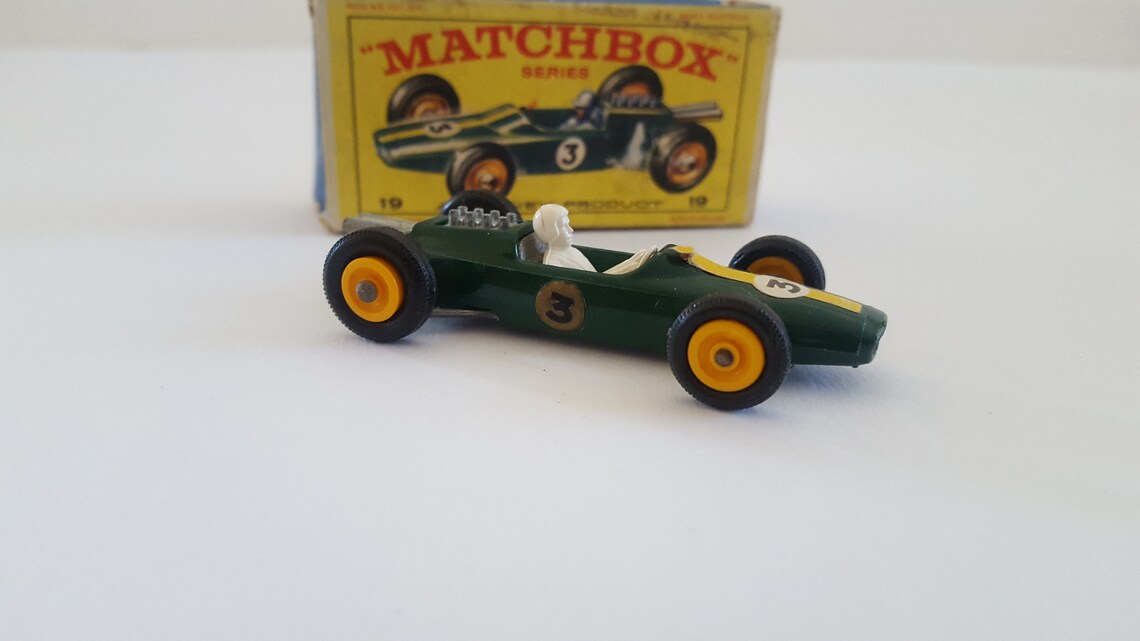 Matchbox 19D Lotus Racing Car In Orange With Number 3 - Foto 4