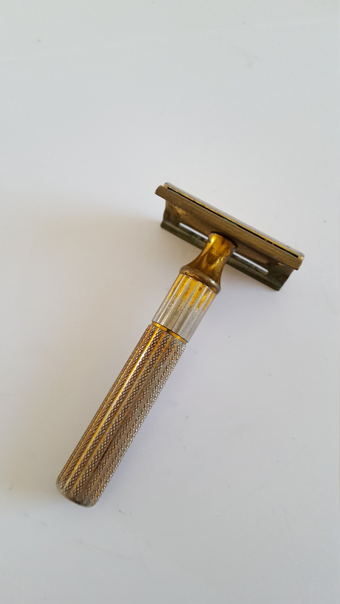 1950s Razor Vintage Circa 1947-1950 Gillette Gold Tech Safety Razor, Good Condition ...