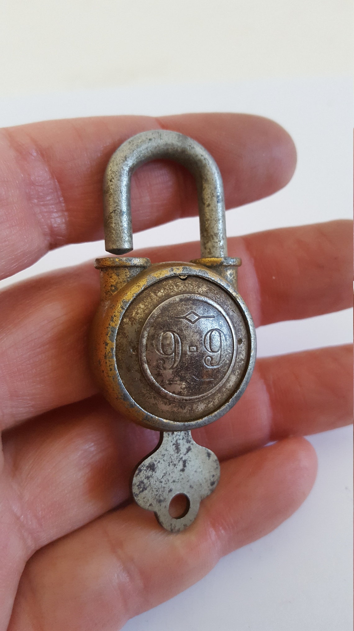 Vintage Walsco 99 small size padlock 1950's Made in USA Etsy