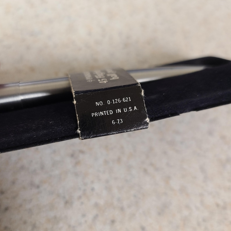 Vintage Parker 45 Flighter Ballpoint Pen: Stainless Steel, Gold Trim - Etsy