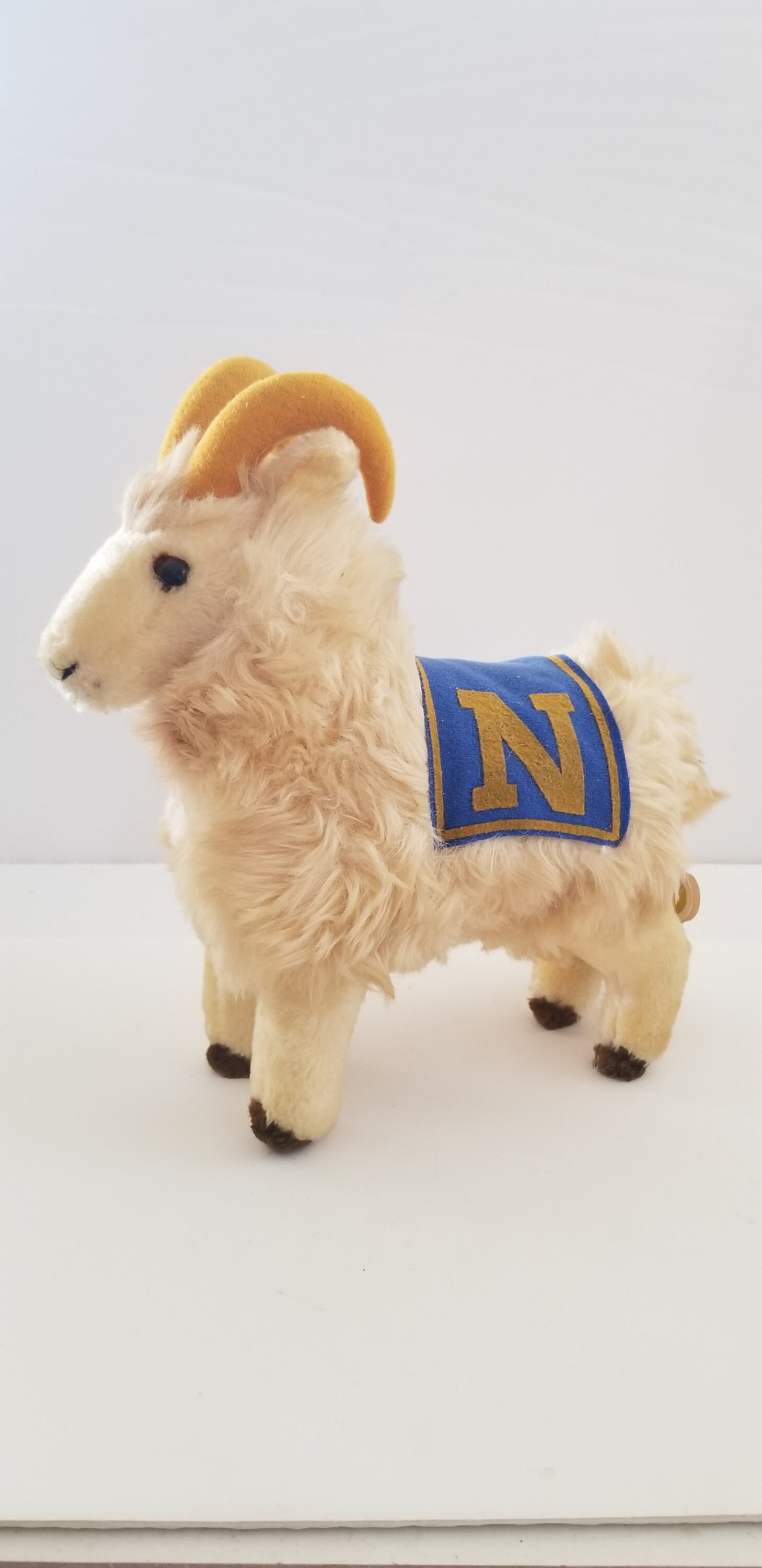 Vintage 1978 US Naval Academy Mascot Bill the Goat Plush Toy