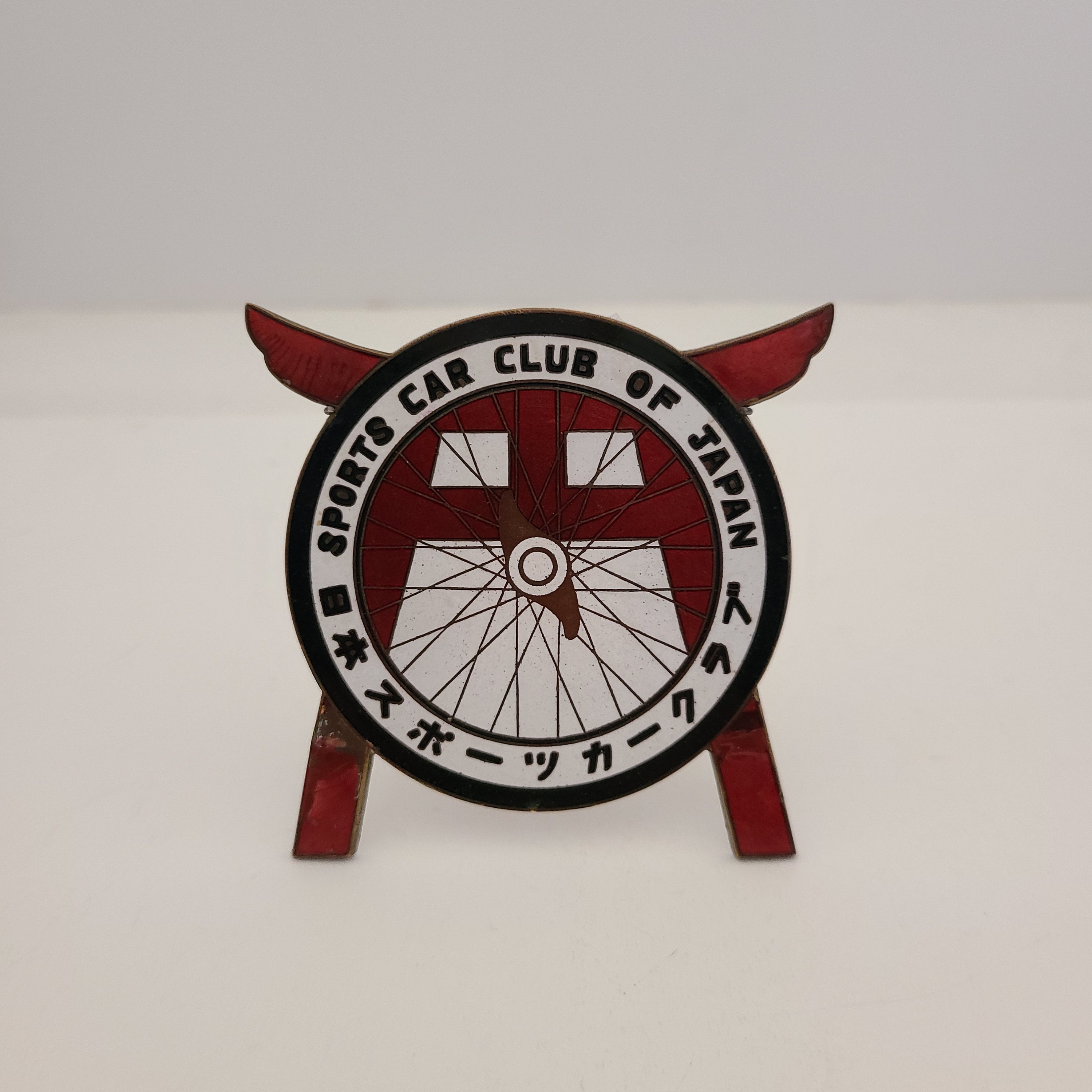 Vintage Circa 1952-53 Sports Car Club of Japan Enamel Badge 
