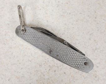 Navaja multiusos de bolsillo del Cuerpo de Marines de EE. UU. de la época de la Segunda Guerra Mundial, fabricada por Kingston, en buen estado.