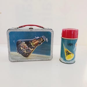 Vintage 1963 John Glenn Thermos Lunch Kit: Mercury Astronaut