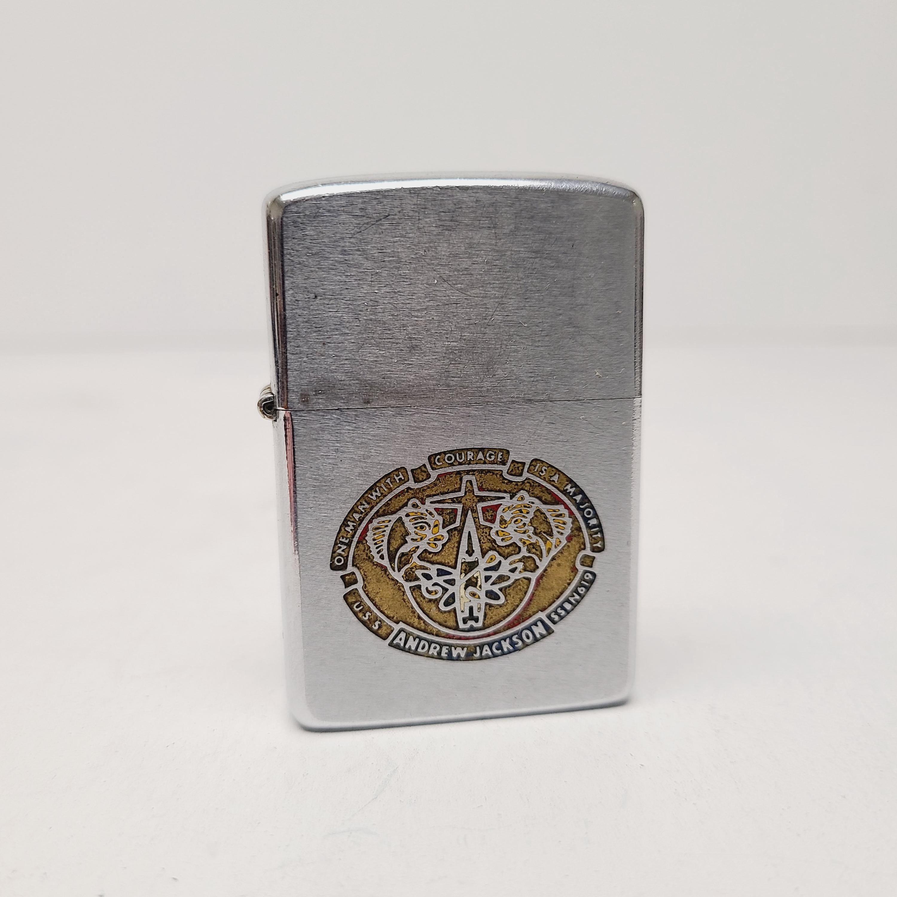 Vintage USS Andrew Jackson SSBN-619 1974 Zippo Windproof Lighter