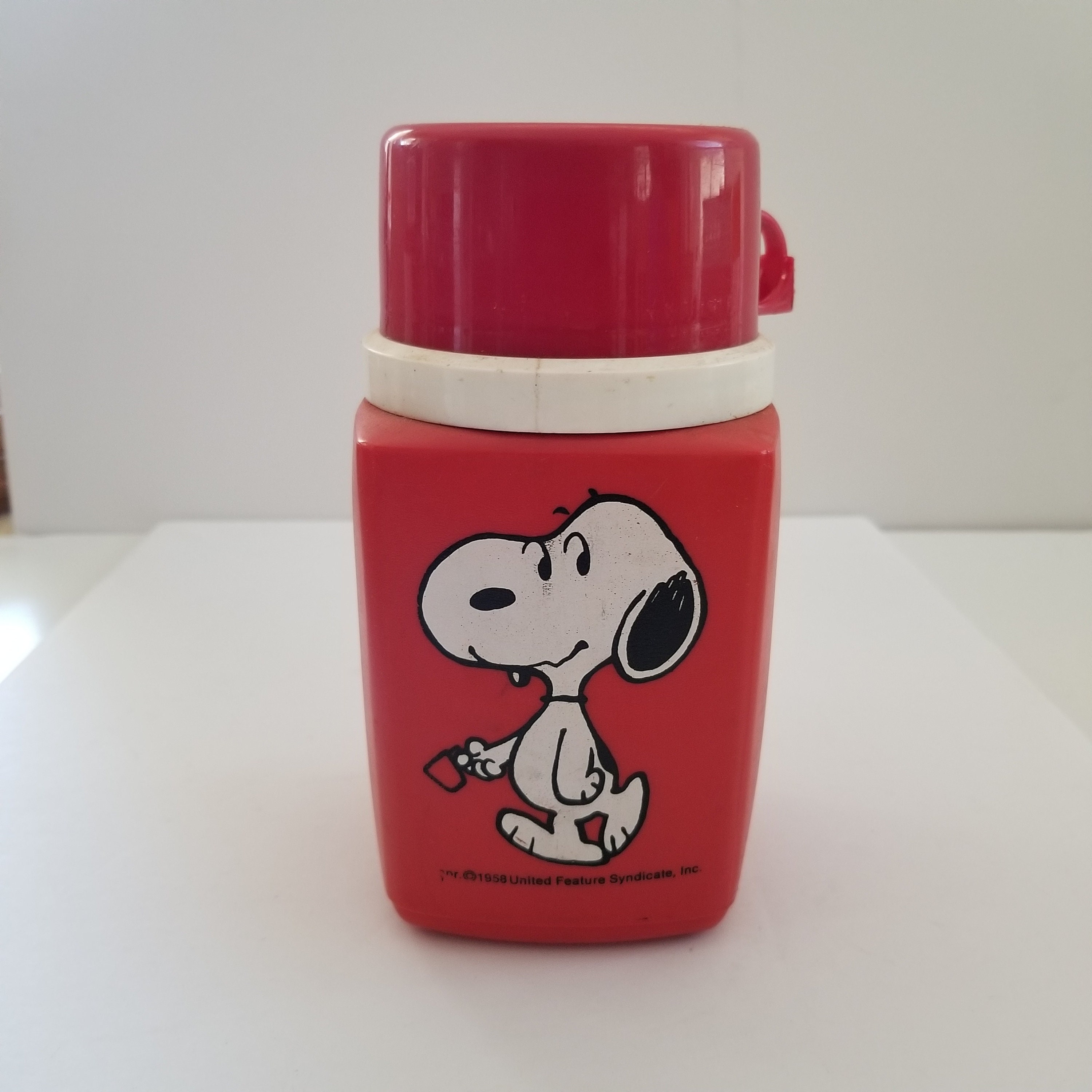 Vintage Japanese Cartoon Thermos With Strap, Red and Gold, Tokyo Royal  Kasei Co. 750 Ml 30 Mm SR-750 