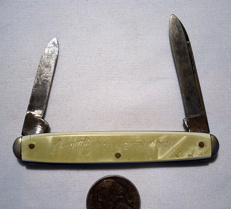 Vintage Kent Pocket Knife of New York Faux Mother of Pearl Etsy