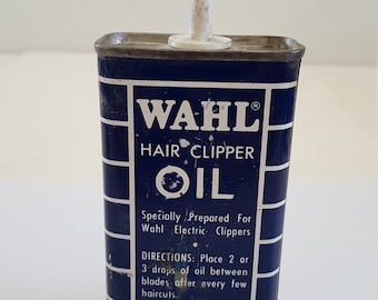 VINTAGE WAHL HAIR CLIPPER OIL 3 OZ. CONTAINER