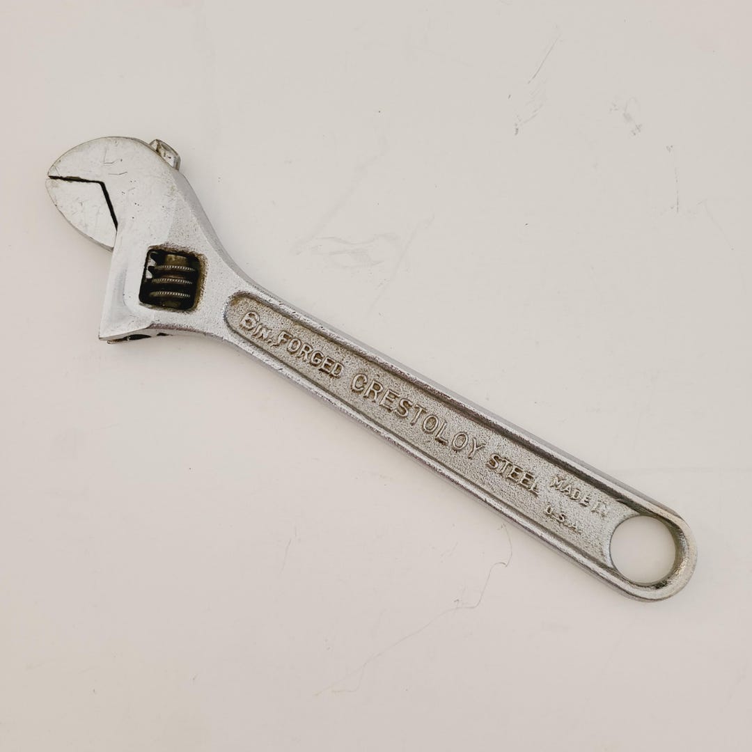 Vintage Crescent Tool Co. Crestoloy 6" Adjustable Wrench Etsy