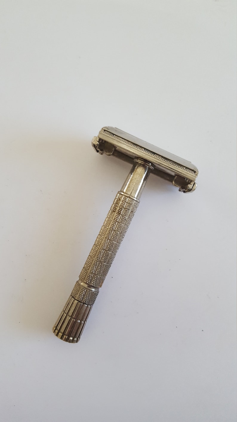 Vintage Gillette Safety Razor Tech Model Date Code 1954 3rd Etsy