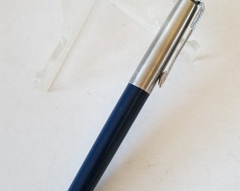 Vintage Parker Jotter Ballpoint Pen - Navy Blue, Arrow Clip