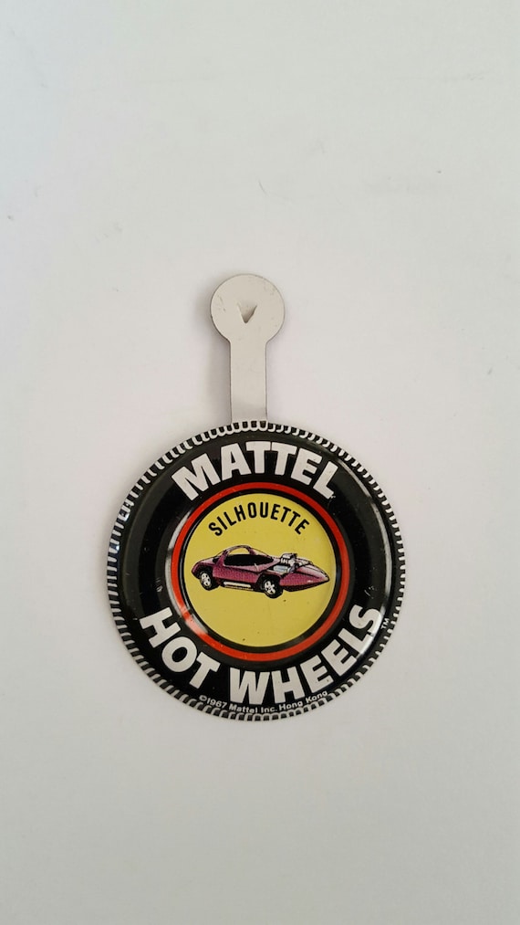 Vintage Redlines Hot Wheels steel badge, Silhouet
