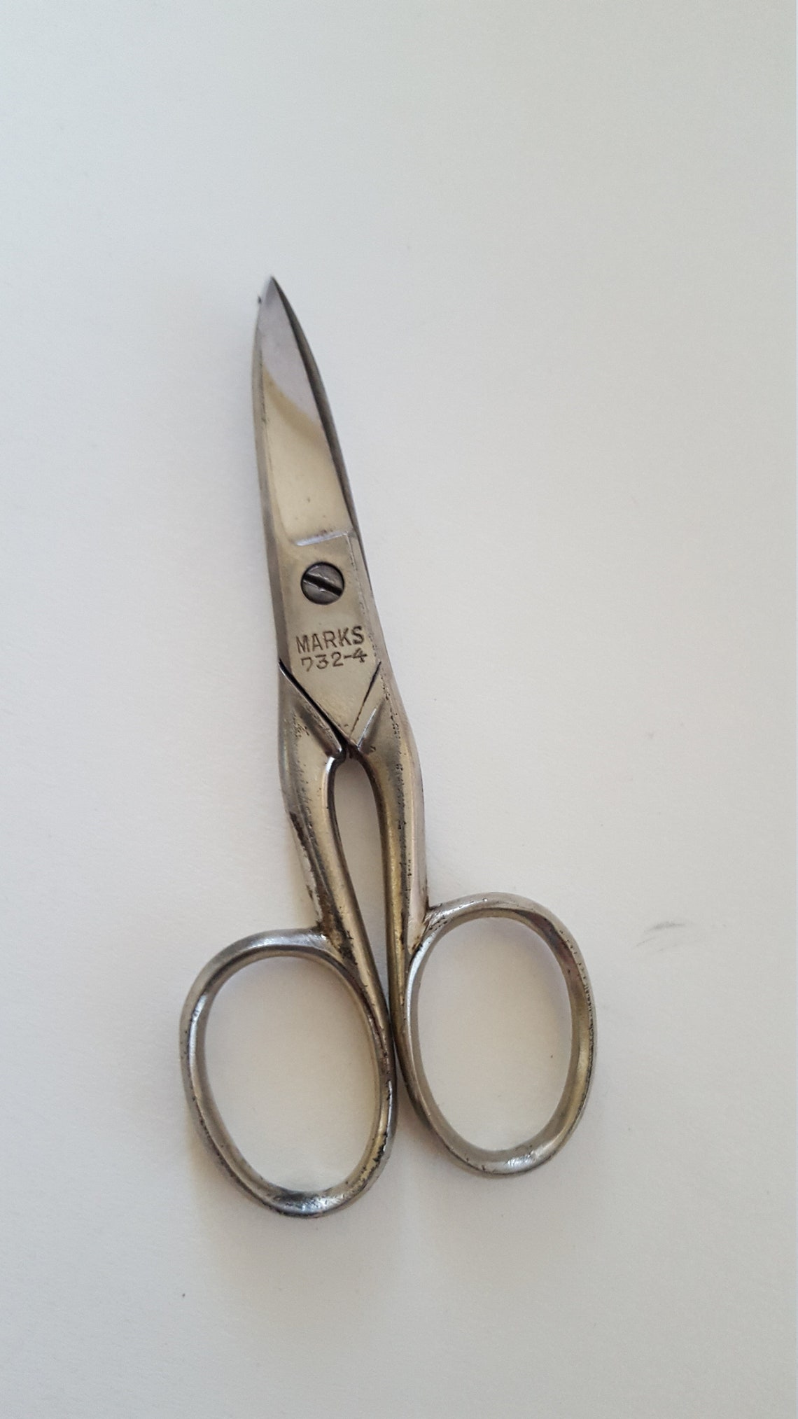 Vintage Marks No.7324 Sewing/embroidery Scissors Nickel Etsy
