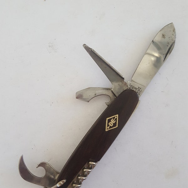 Vintage 1990's Stainless Imperial Diamond Edge 4 blade pocket knife, clean nice everyday carry