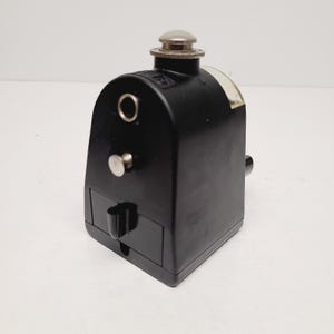Vintage 1960s Eagle Chisel No.16 Pencil Sharpener: Catalin Black Mid-Century Modern, Germany