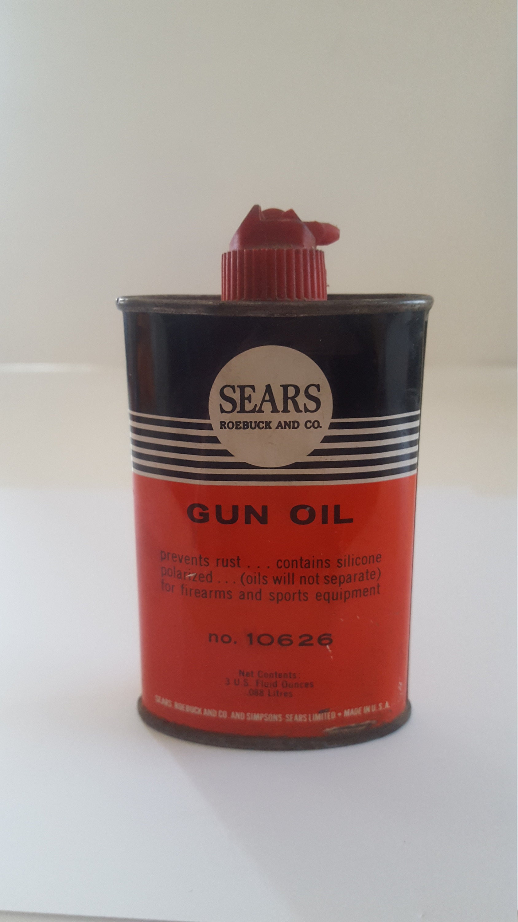Vintage Circa 1960's Wahl Hair Clipper Oil Can, 4 Oz Size About 3