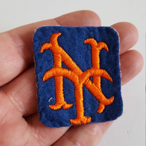 Vintage early 1970's New York Mets MLB patch, embroidered, baseball, Pony/Little League