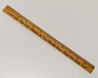 Vintage 1938 Coca Cola Advertising Ruler: Golden Rule, New Old Stock