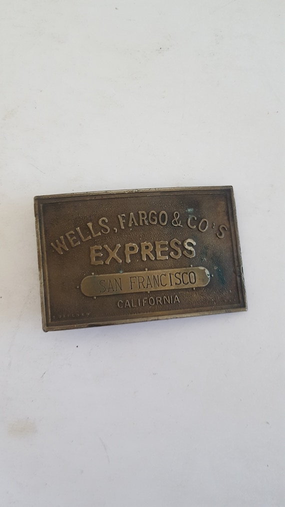 Vintage circa 1970 cast metal Wells Fargo & Co bel