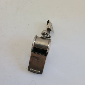 Antique &quot;The Acme&quot;  (pre-Thunderer?)  Sporting Goods Made in England, brass worn nickel plate