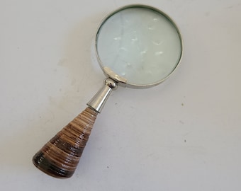 日本製 MAGNIFYING GLASS 昭和レトロ　拡大鏡 昭和レトロ】 大きな虫眼鏡 ルーペ 日本製 - メルカリ